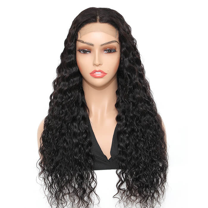 5x5 Lace Closure 180% Density Water Wave Wig