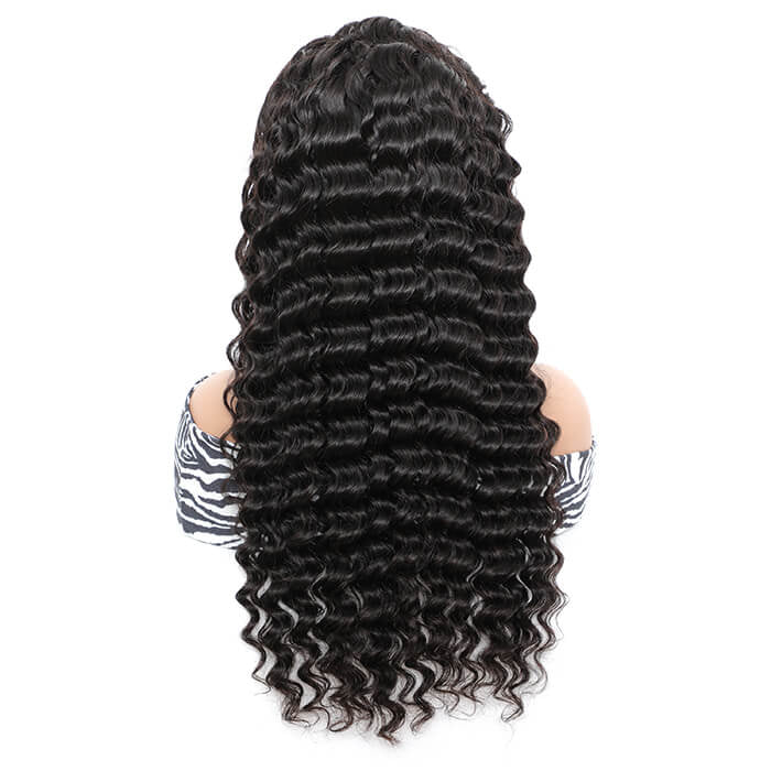 5x5 Lace Closure 180% Density Deep Wave Wig